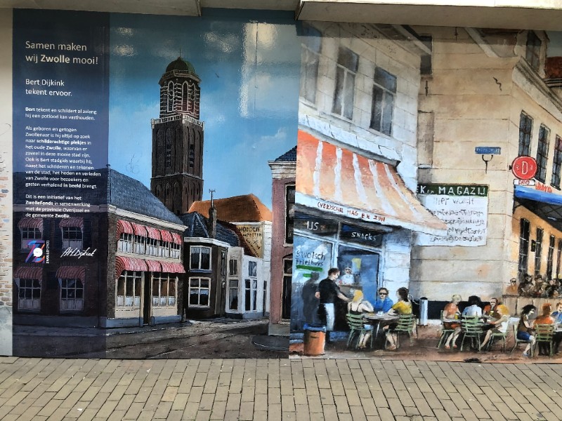 Illustration historique de Zwolle_Baie d'Hudson (artiste : Bert Dijkink).